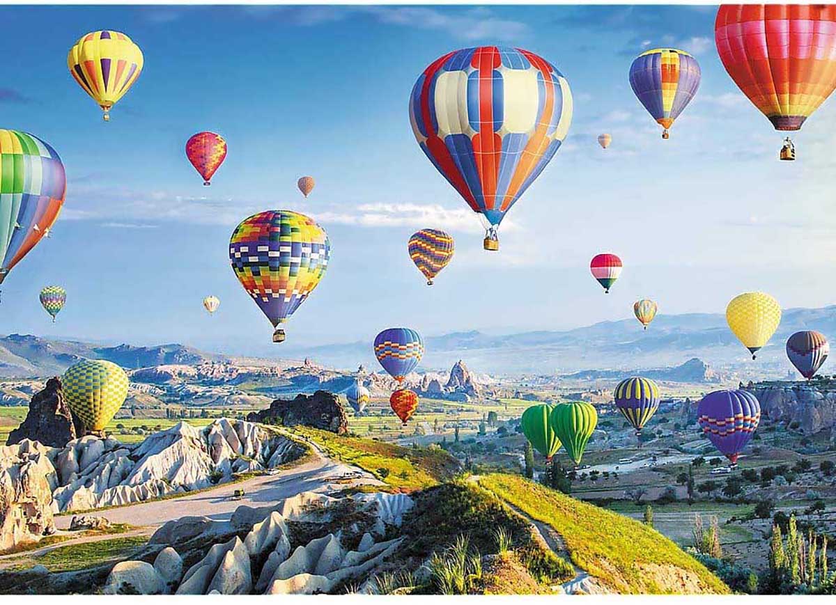 View Of Cappadocia Hot Air Balloon Jigsaw Puzzle