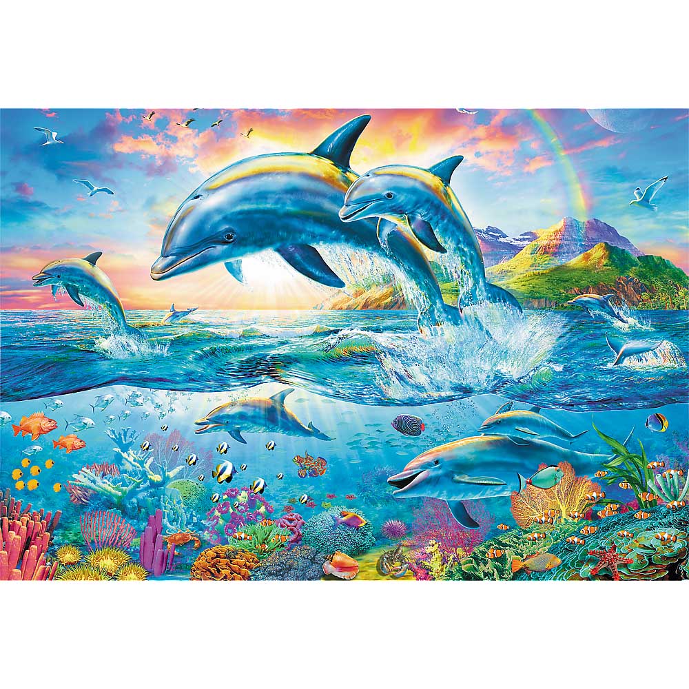 Dolphin Family, 1500 Pieces, Trefl | Puzzle Warehouse