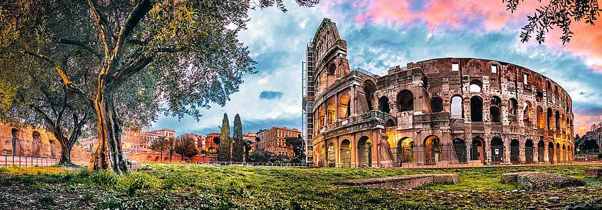 Colosseum At Dawn Italy Jigsaw Puzzle