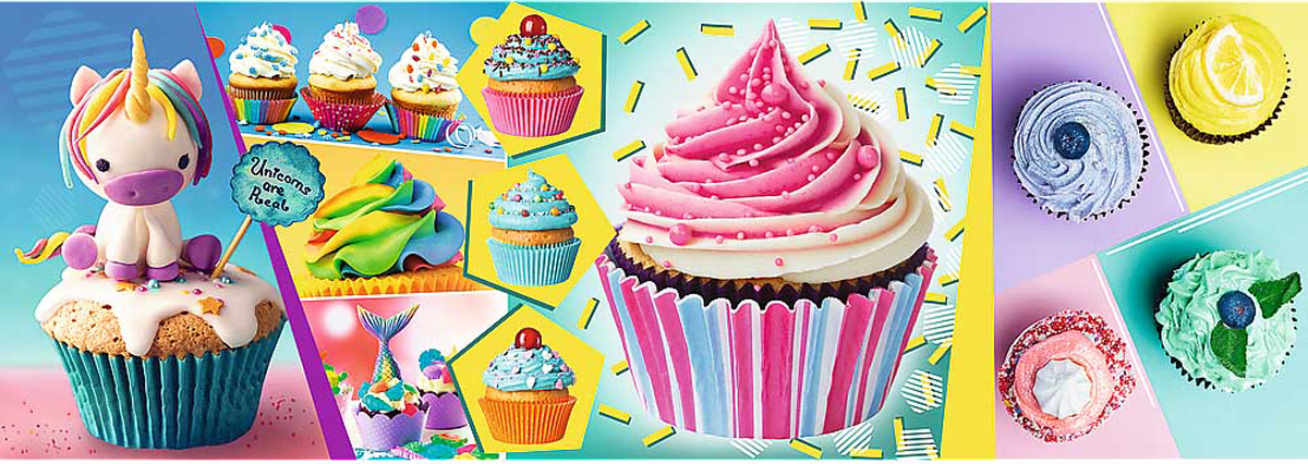Colourful Cupcakes Dessert & Sweets Jigsaw Puzzle