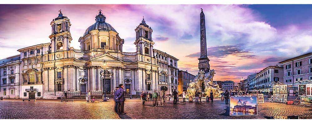 Piazza Navona, Rome - Scratch and Dent Street Scene Jigsaw Puzzle