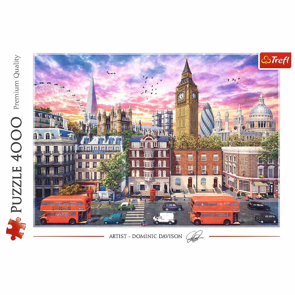 Walking Around London Landmarks & Monuments Jigsaw Puzzle