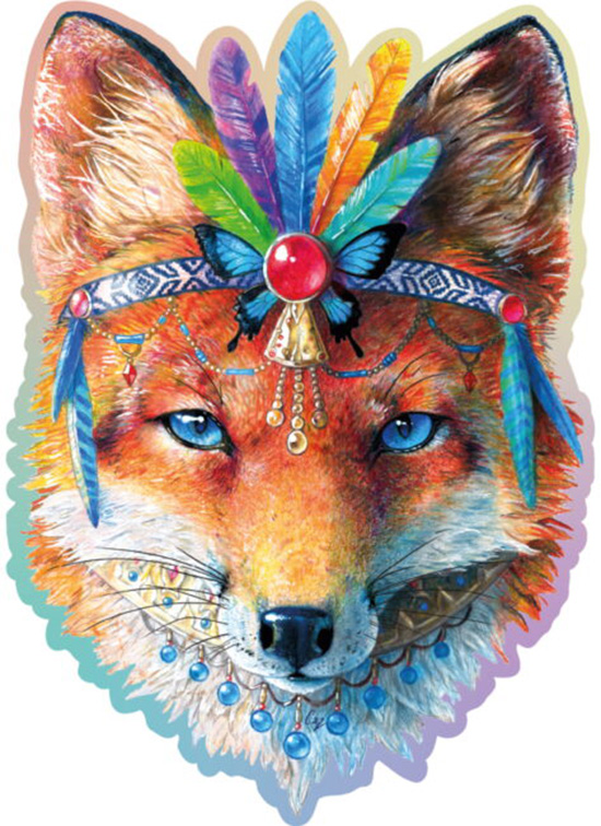 Mystic Fox Forest Animal Shaped Puzzle