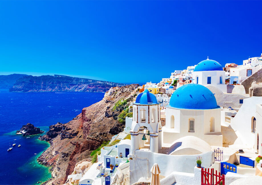 Santorini Greece Travel Wooden Jigsaw Puzzle