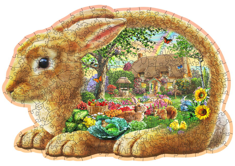 Garden Bunny Forest Animal Shaped Puzzle