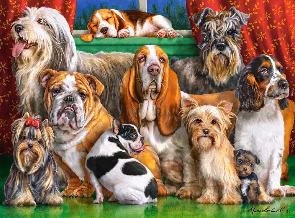 Dog Club - Scratch and Dent Dogs Jigsaw Puzzle