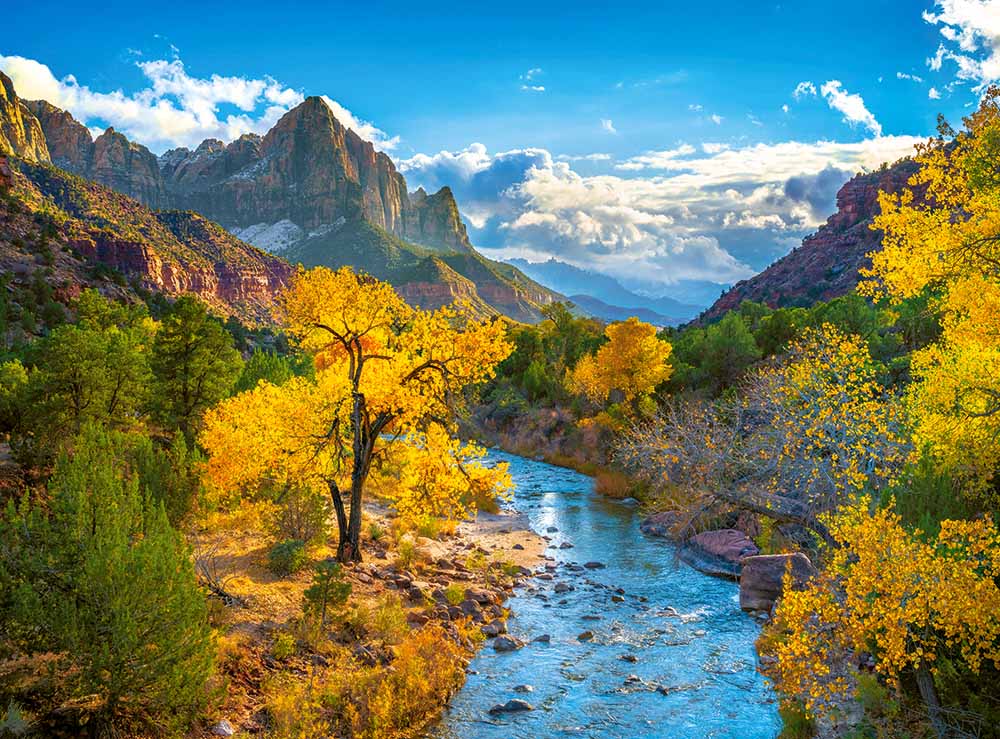 Autumn in Zion National Park, USA Fall Jigsaw Puzzle