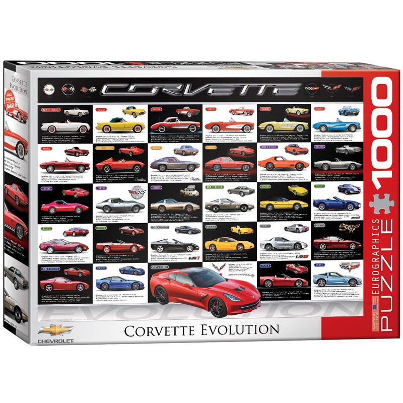 Corvette Evolution - Scratch and Dent Car Jigsaw Puzzle
