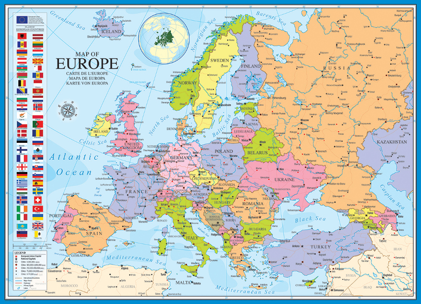 Map of Europe Maps & Geography