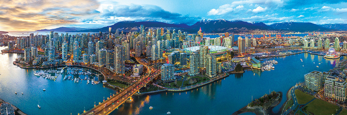 Vancouver British Columbia Skyline / Cityscape Jigsaw Puzzle