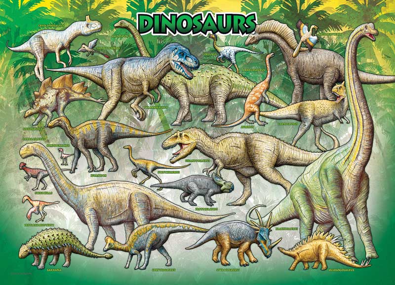 New 100 pc Dinosaur Puzzle For Kids! 