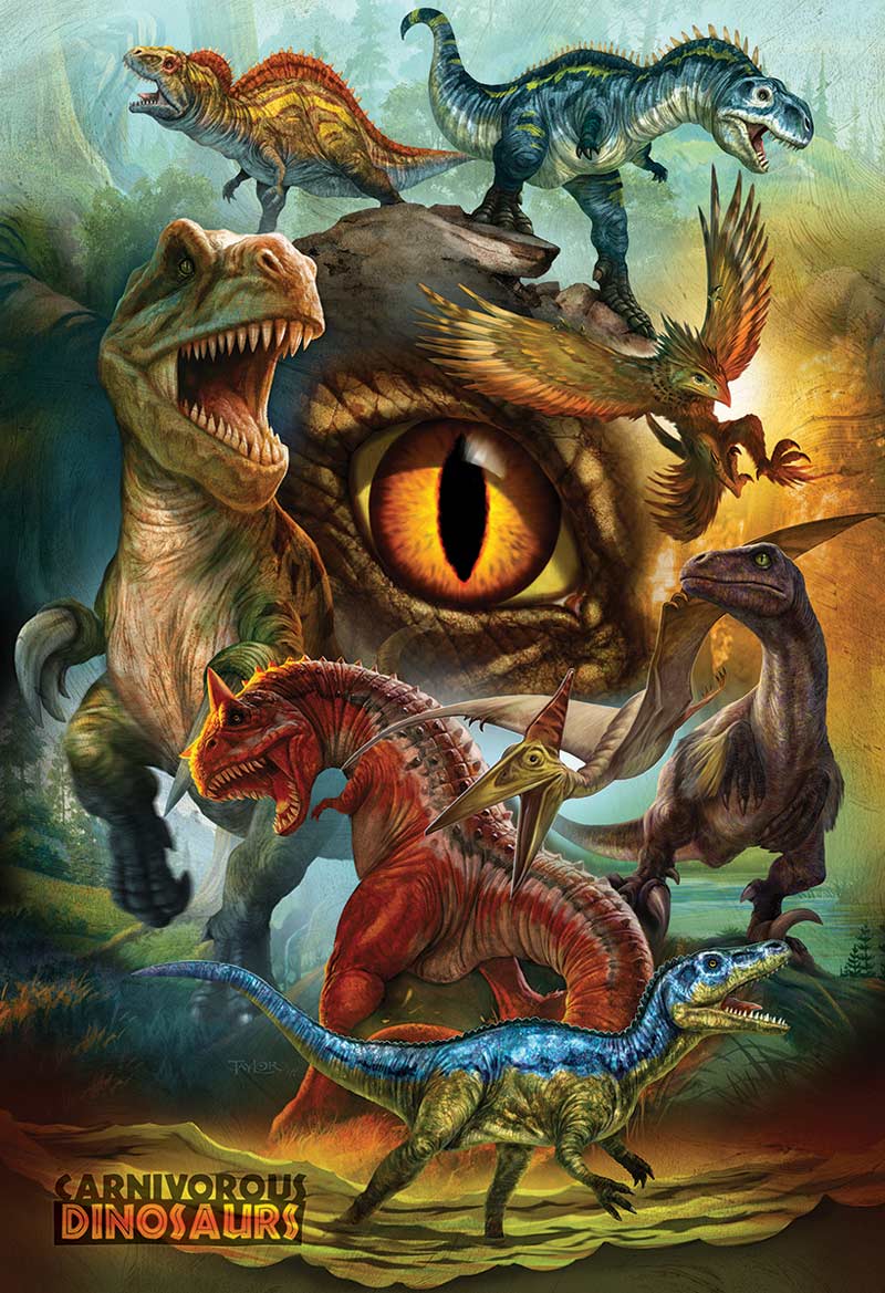 Carnivorous Dinosaurs - Scratch and Dent Dinosaurs Jigsaw Puzzle