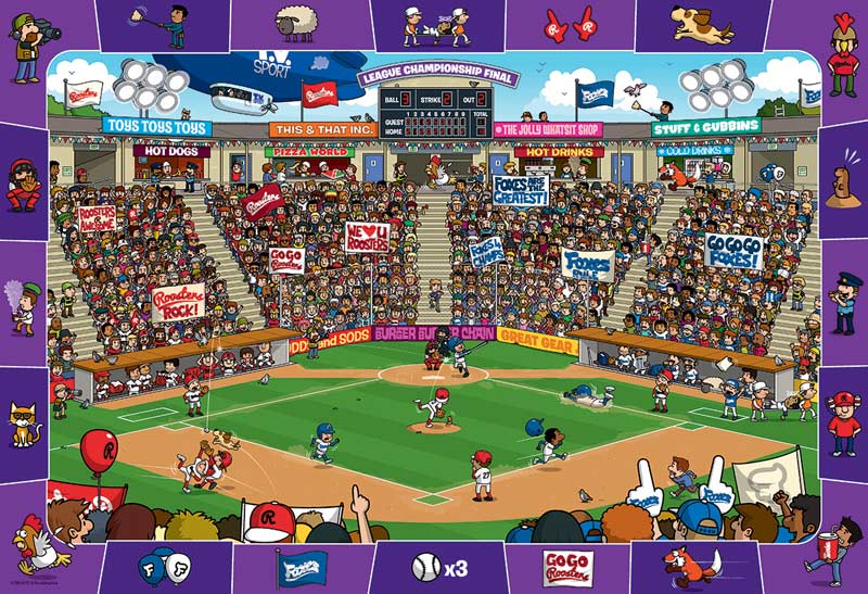 Baseball - Scratch and Dent Humor Hidden Images
