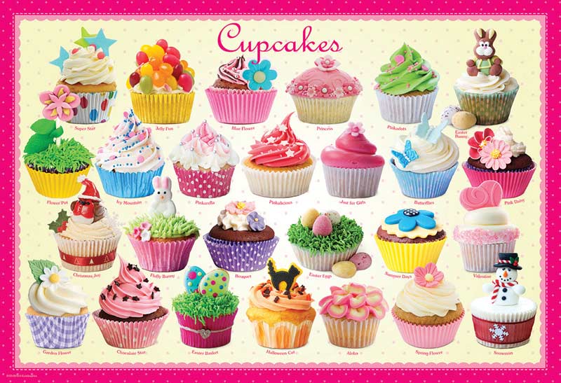Cupcakes - Scratch and Dent Food and Drink Jigsaw Puzzle