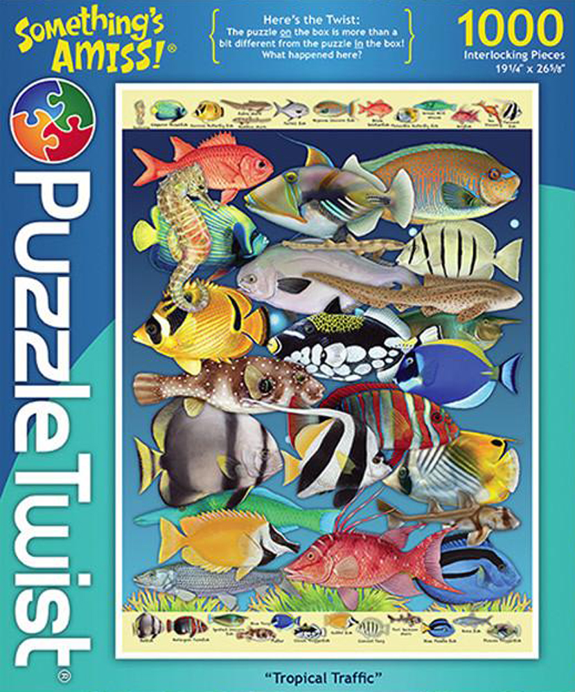 Tropical Traffic Twist Puzzle Fish Jigsaw Puzzle