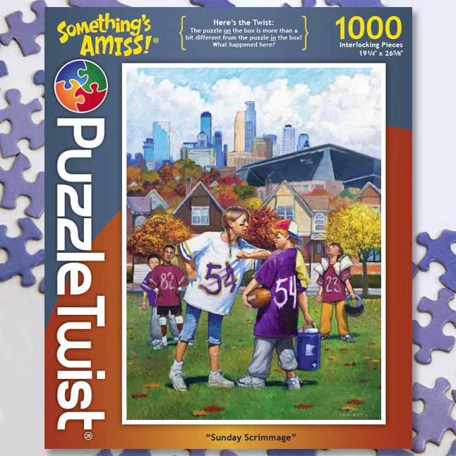 Sunday Scrimmage - Something's Amiss! Sports Jigsaw Puzzle