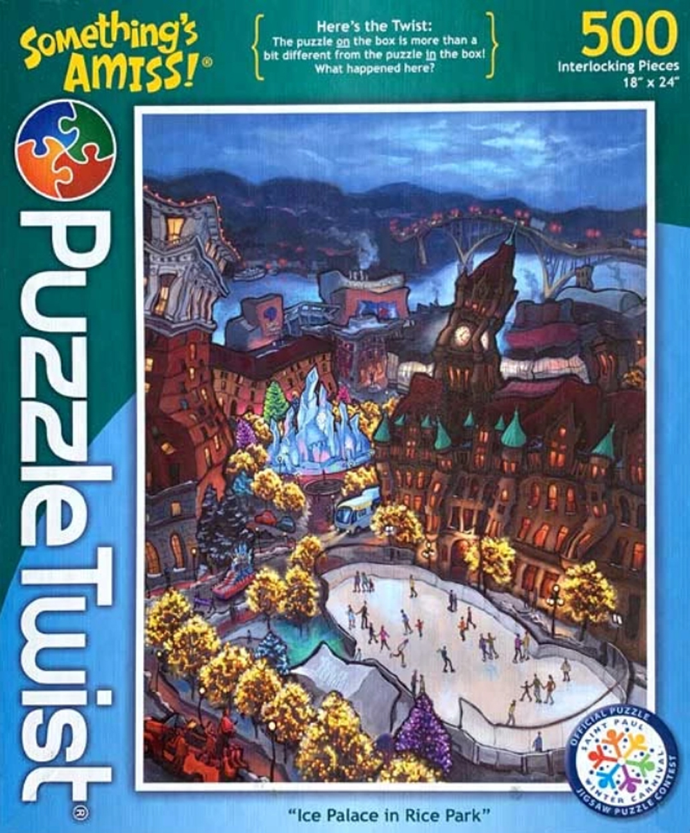 Ice Palace in Rice Park - Something's Amiss! Winter Jigsaw Puzzle