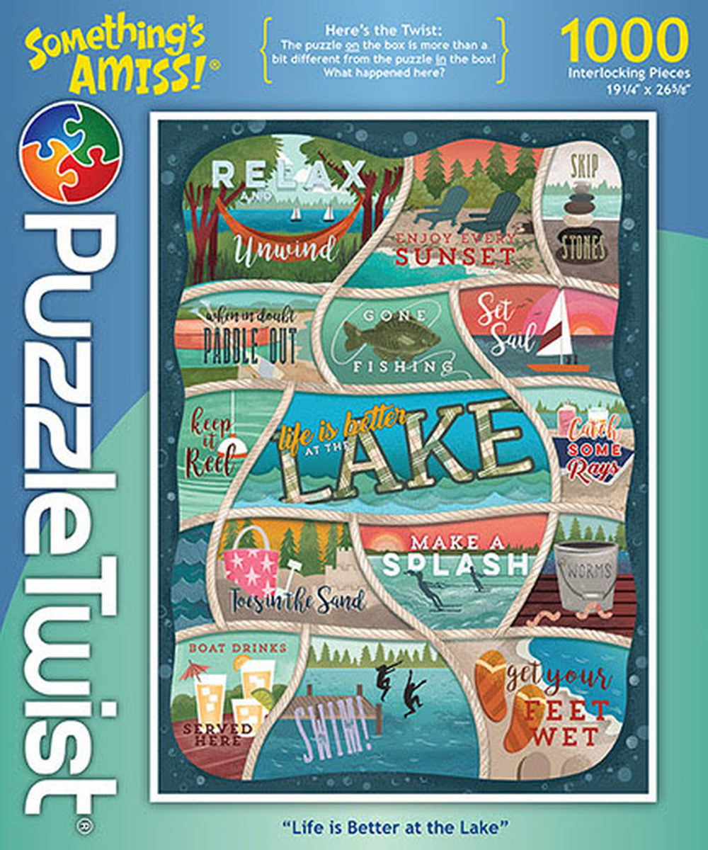 Life is Better at the Lake Twist Puzzle Lakes & Rivers Jigsaw Puzzle