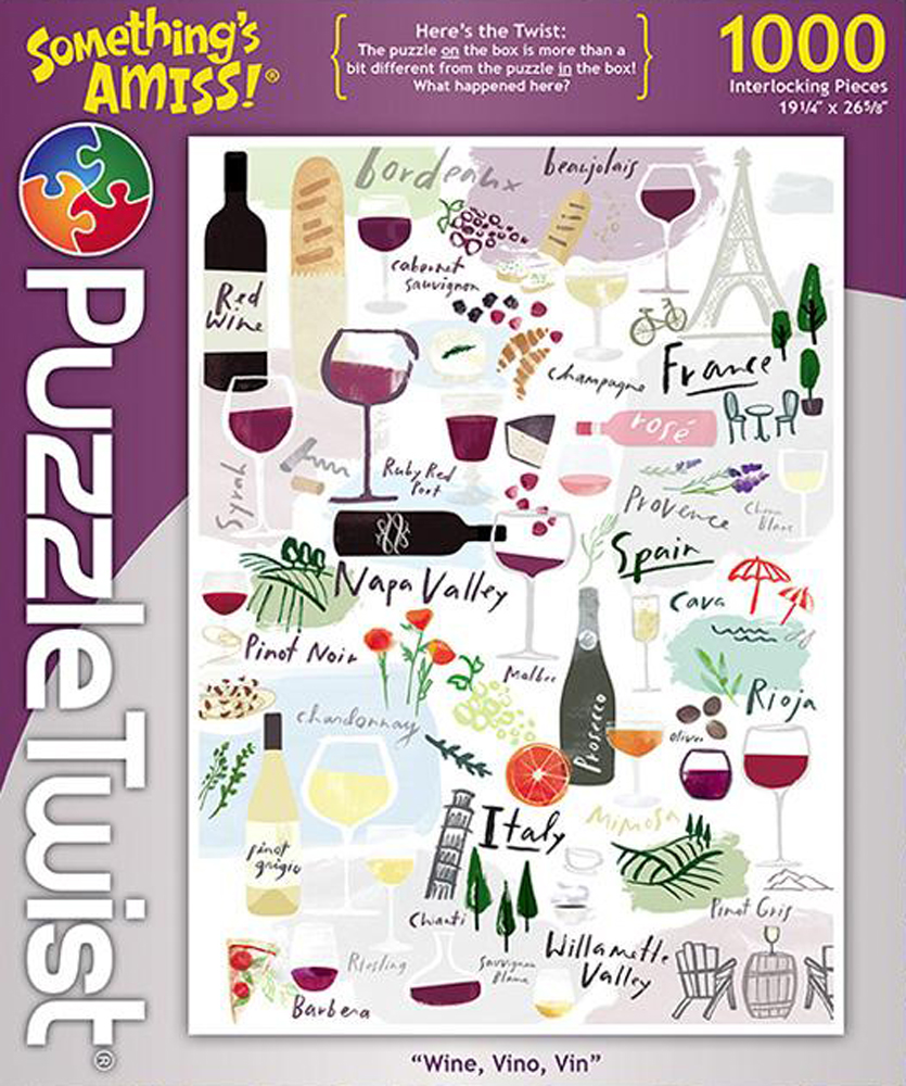 Wine, Vino, Vin - Something's Amiss! Drinks & Adult Beverage Jigsaw Puzzle