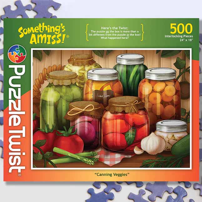 Canning Veggies - Something's Amiss! Fruit & Vegetable Jigsaw Puzzle