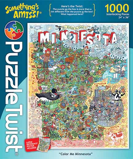 Color Me Minnesota - Something's Amiss! Landmarks & Monuments Jigsaw Puzzle