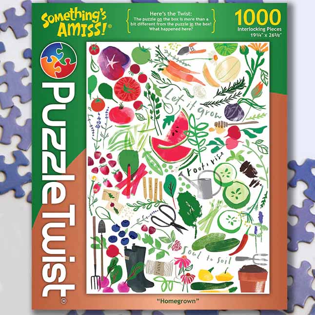 Homegrown - Something's Amiss! Flower & Garden Jigsaw Puzzle
