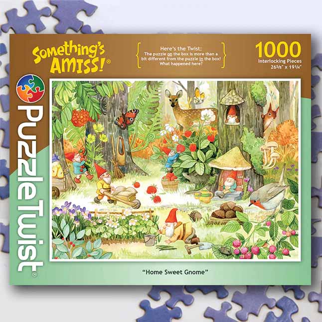 Home Sweet Gnome - Something's Amiss! Forest Animal Jigsaw Puzzle