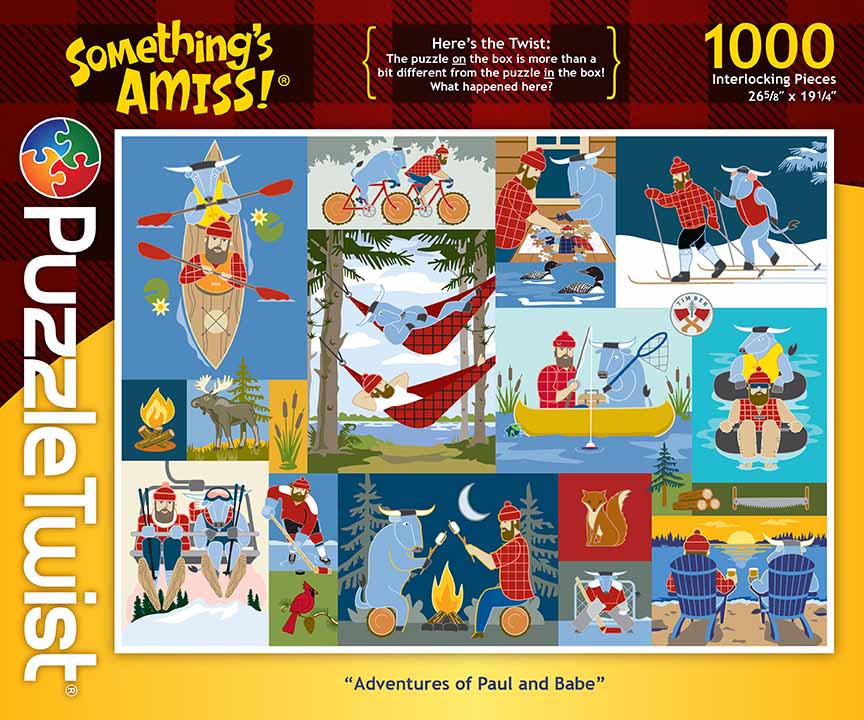 Adventures of Paul and Babe - Something's Amiss! Collage Jigsaw Puzzle