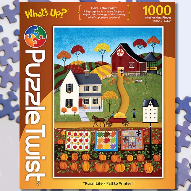 Rural Life - Fall to Winter  - What's Up? Countryside Jigsaw Puzzle
