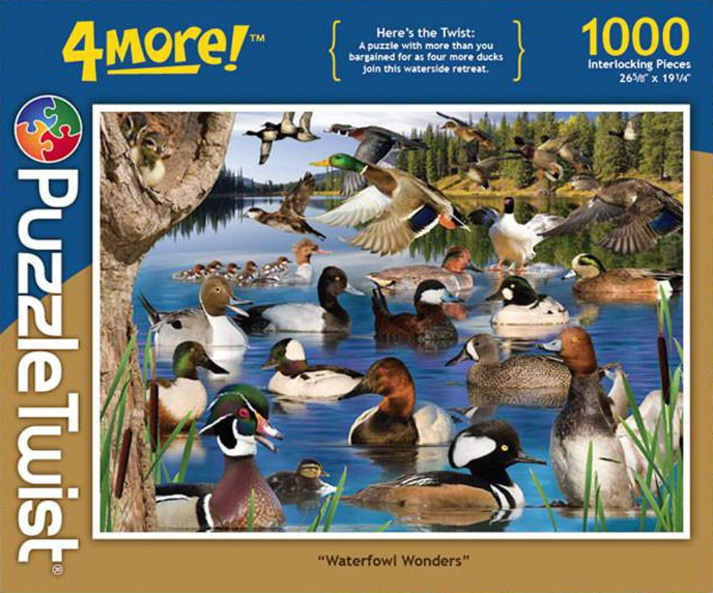 Waterfowl Wonders - 4 More! Birds Jigsaw Puzzle
