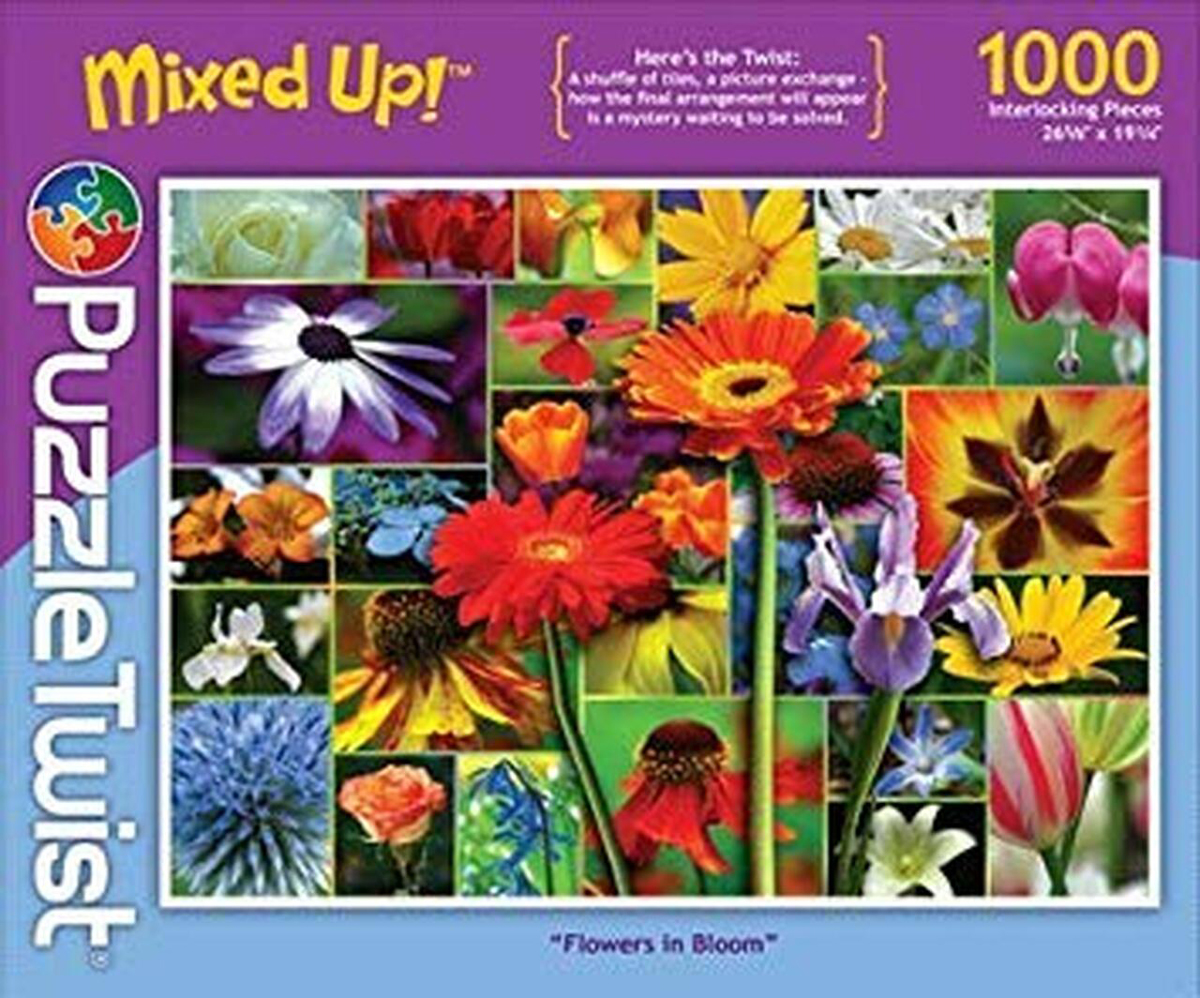 Flowers in Bloom - Mixed Up! Flower & Garden Jigsaw Puzzle