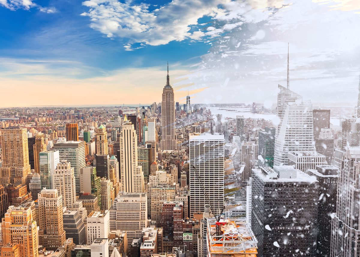 Scratch OFF Seasons Puzzle: Manhattan, NYC - Scratch and Dent Winter Jigsaw Puzzle