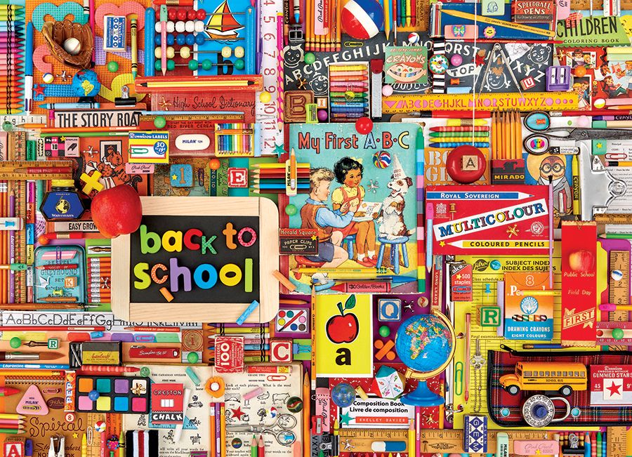 Back to School Nostalgic & Retro Jigsaw Puzzle