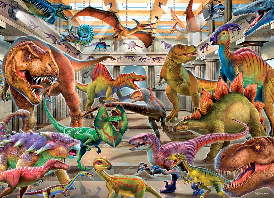 Dino Museum Dinosaurs Jigsaw Puzzle