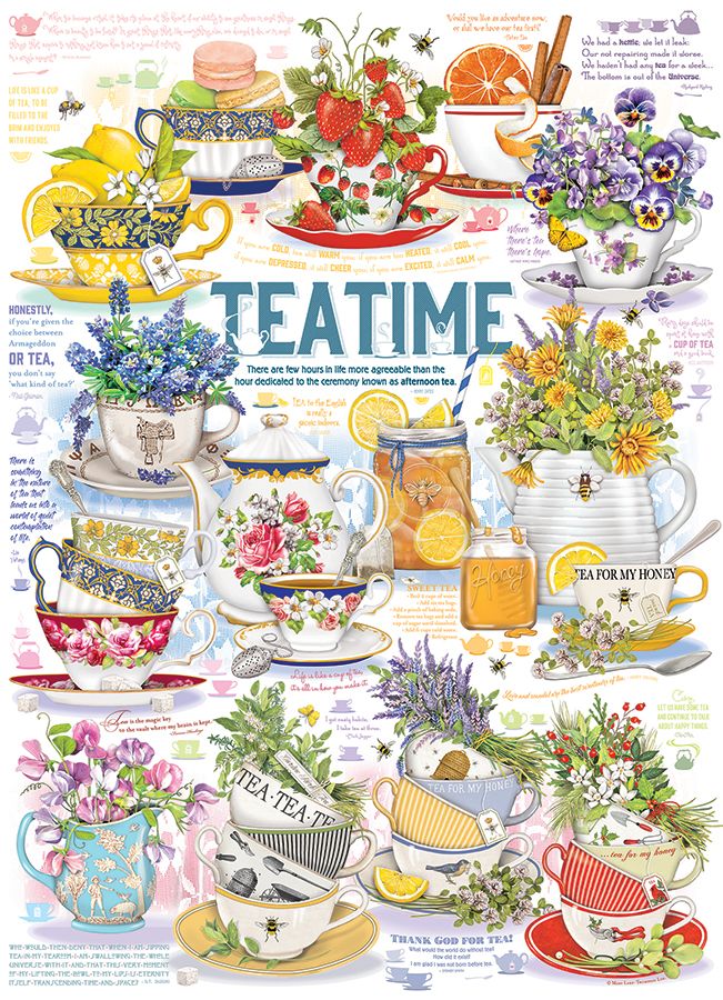 Tea Time Drinks & Adult Beverage Jigsaw Puzzle