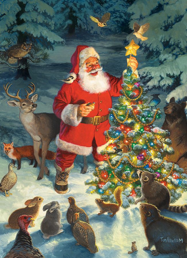 Santa's Tree Christmas Jigsaw Puzzle