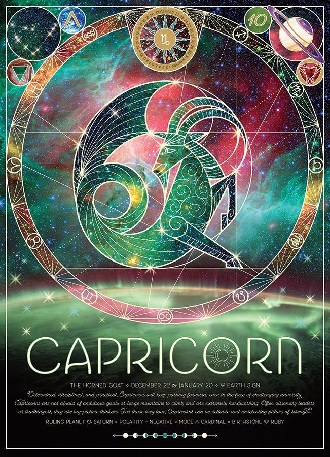 Capricorn Astrology & Zodiac Jigsaw Puzzle