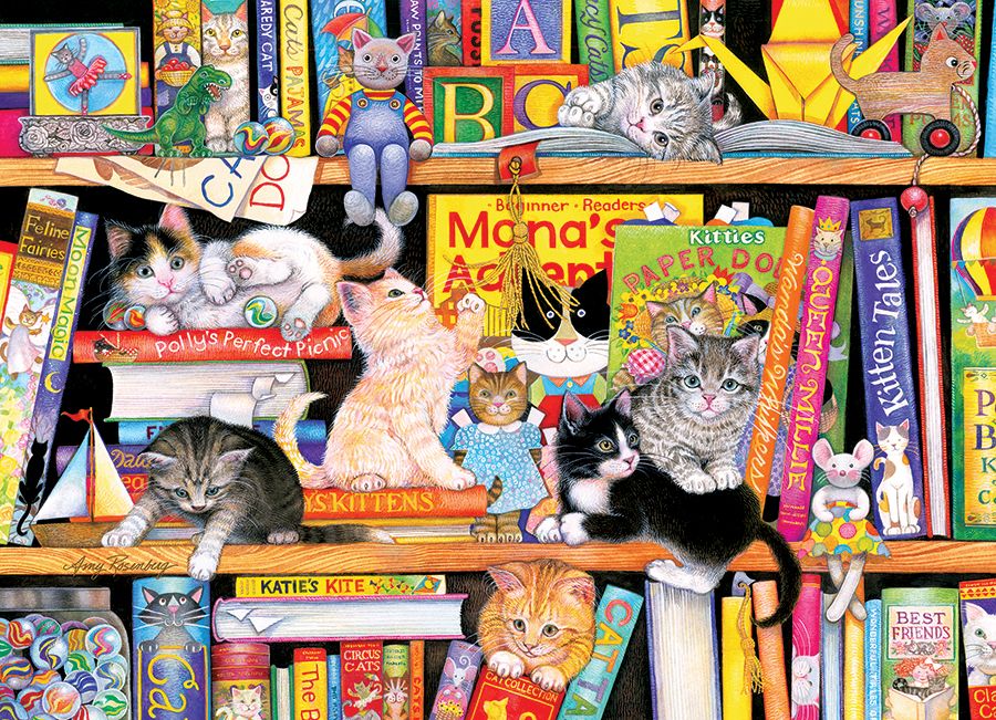 Storytime Kittens Cats Jigsaw Puzzle