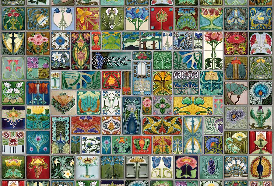 Tilework Flower & Garden Jigsaw Puzzle