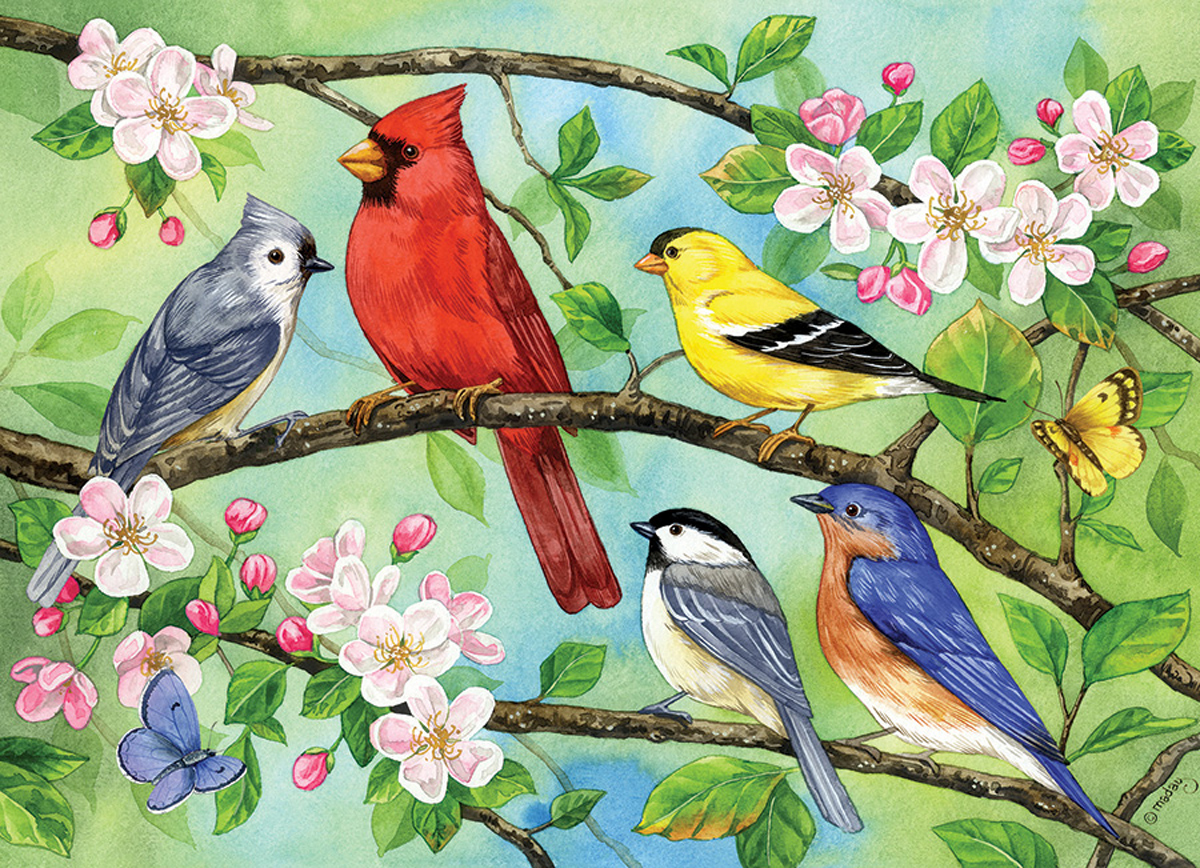 Bloomin' Birds Birds Jigsaw Puzzle