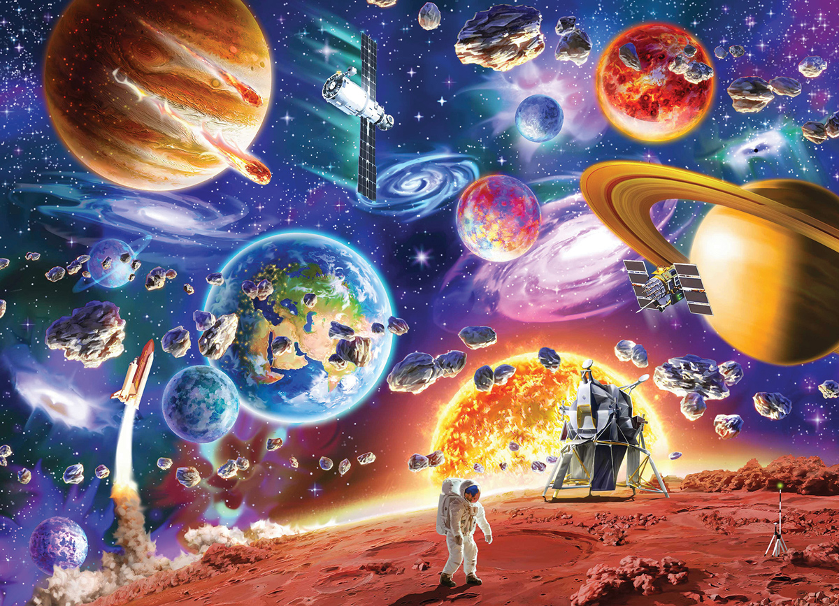 Space Travels Family Pieces Puzzle