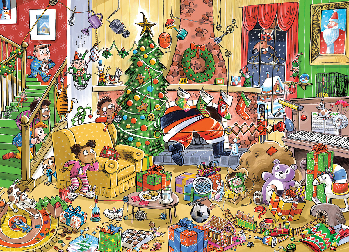 Catching Santa Humor Jigsaw Puzzle