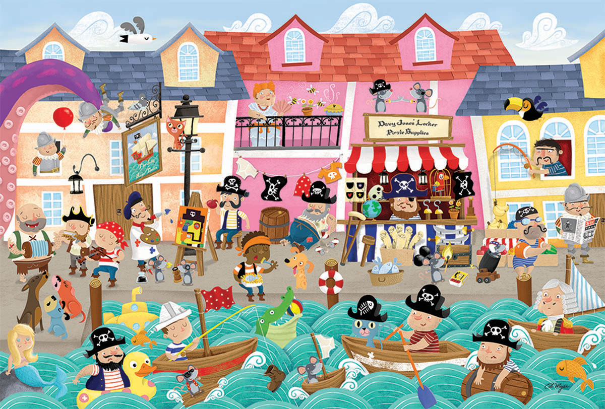Pirates on Vacation Pirate Jigsaw Puzzle