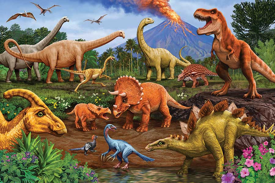 Dinos - Scratch and Dent Dinosaurs Jigsaw Puzzle