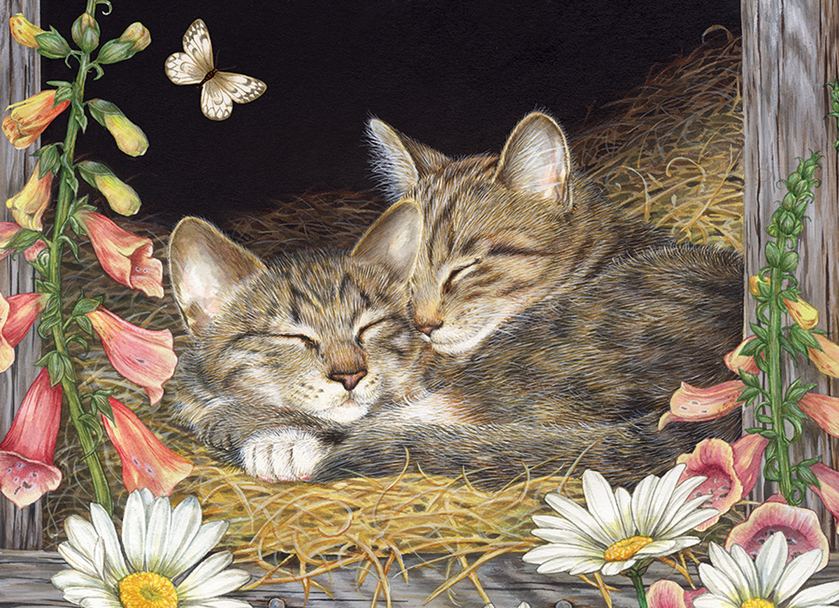 Morning Snooze Cats Jigsaw Puzzle