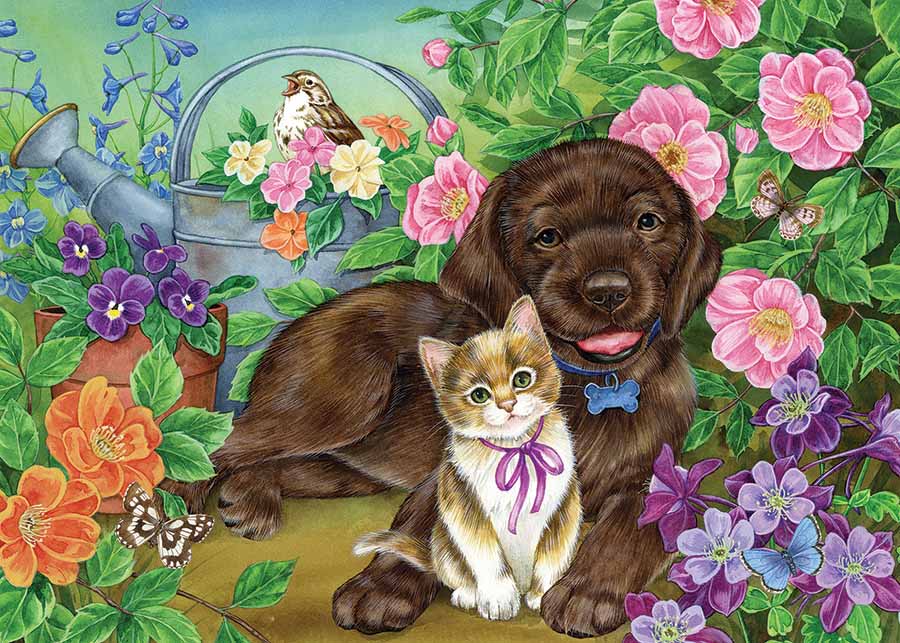 Calico and Chocolate Cats Jigsaw Puzzle
