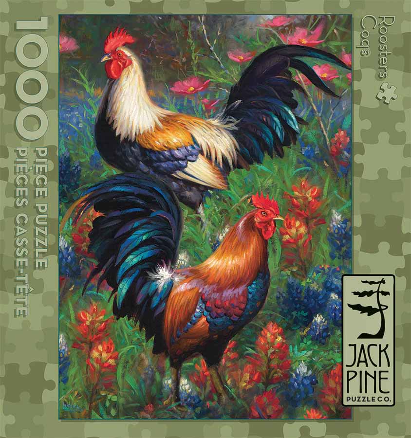 Roosters Birds Jigsaw Puzzle