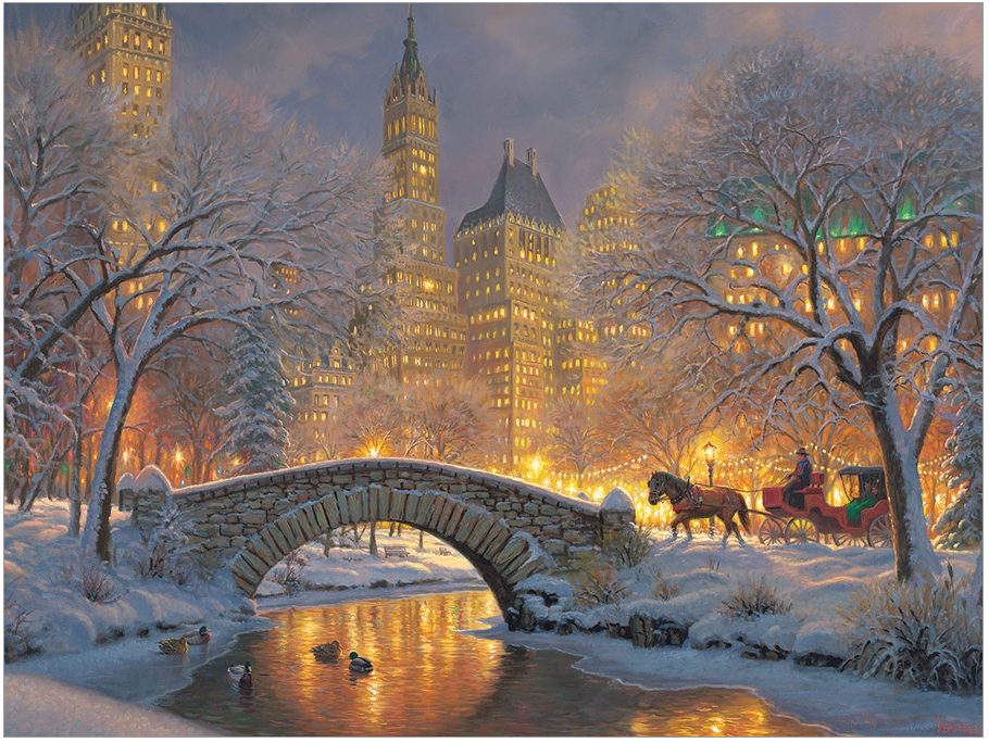 Winter in the Park - Scratch and Dent Winter Jigsaw Puzzle