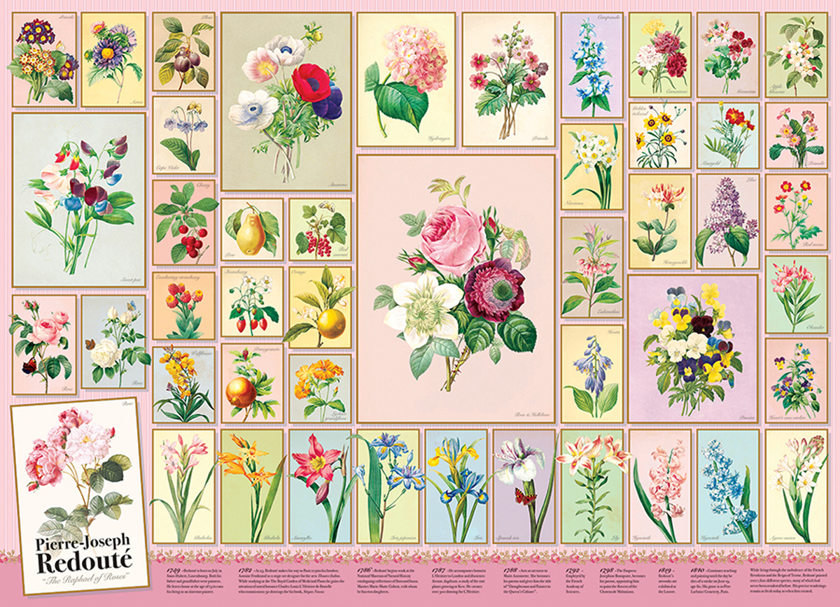 Redoute Flower & Garden Jigsaw Puzzle