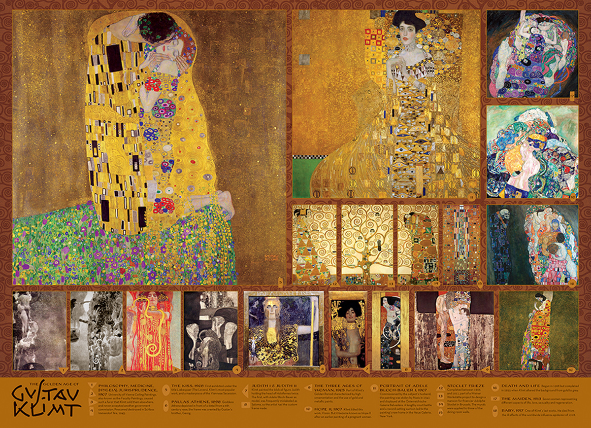The Golden Age of Klimt Fine Art Jigsaw Puzzle